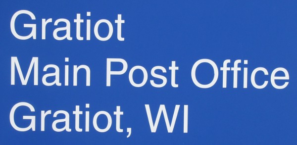 US Post Office Gratiot, Wisconsin