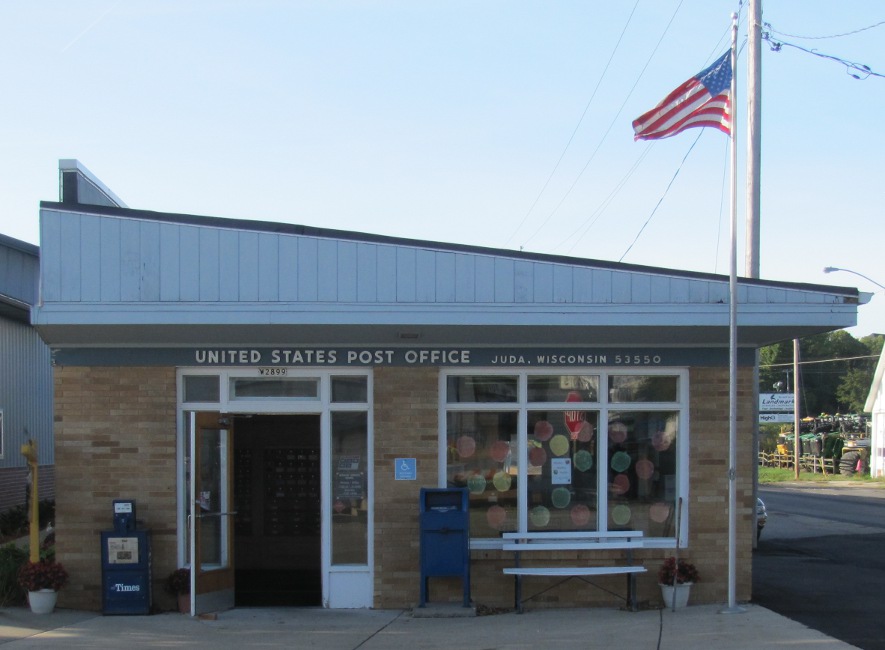 US Post Office Juda, Wisconsin