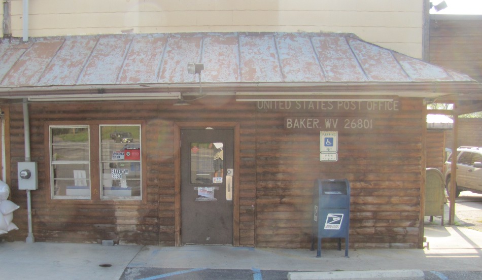 US Post Office Baker, West Virginia