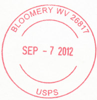 US Post Office Bloomery, West Virginia