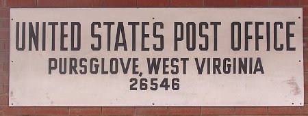 US Post Office Pursglove, West Virginia