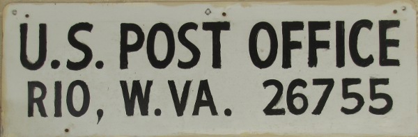 US Post Office Rio, West Virginia