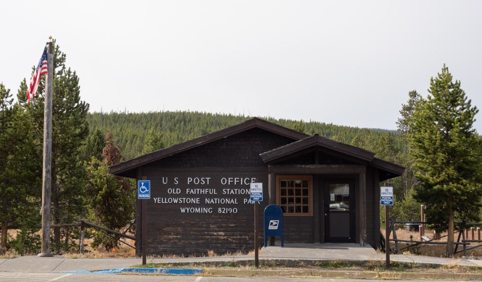 US Post Office Yellowstone National Park, Wyoming