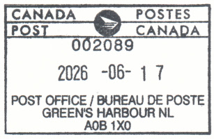 US Post Office Green's Harbour, Canada