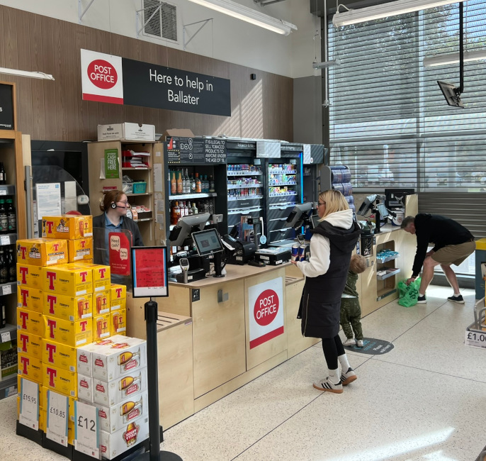 US Post Office Ballater, Scotland